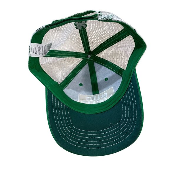Bud Light Green & White Trucker Hat With Shamrock Patch - Picture 4 of 5
